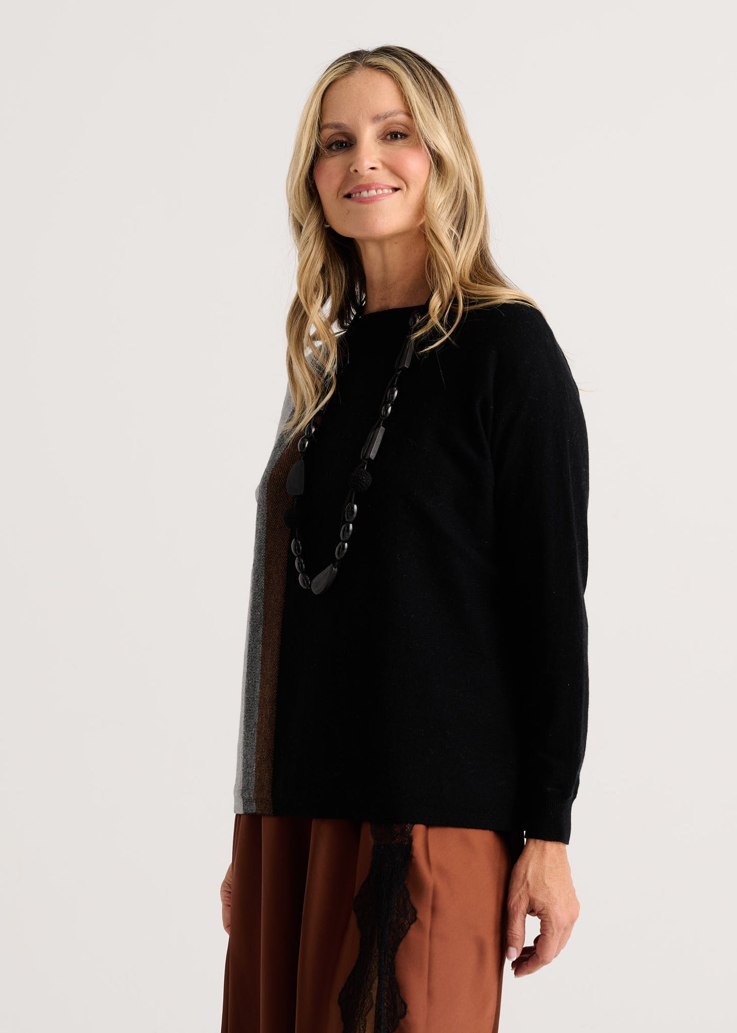 Vertical Line Sweater by Zaket and Plover