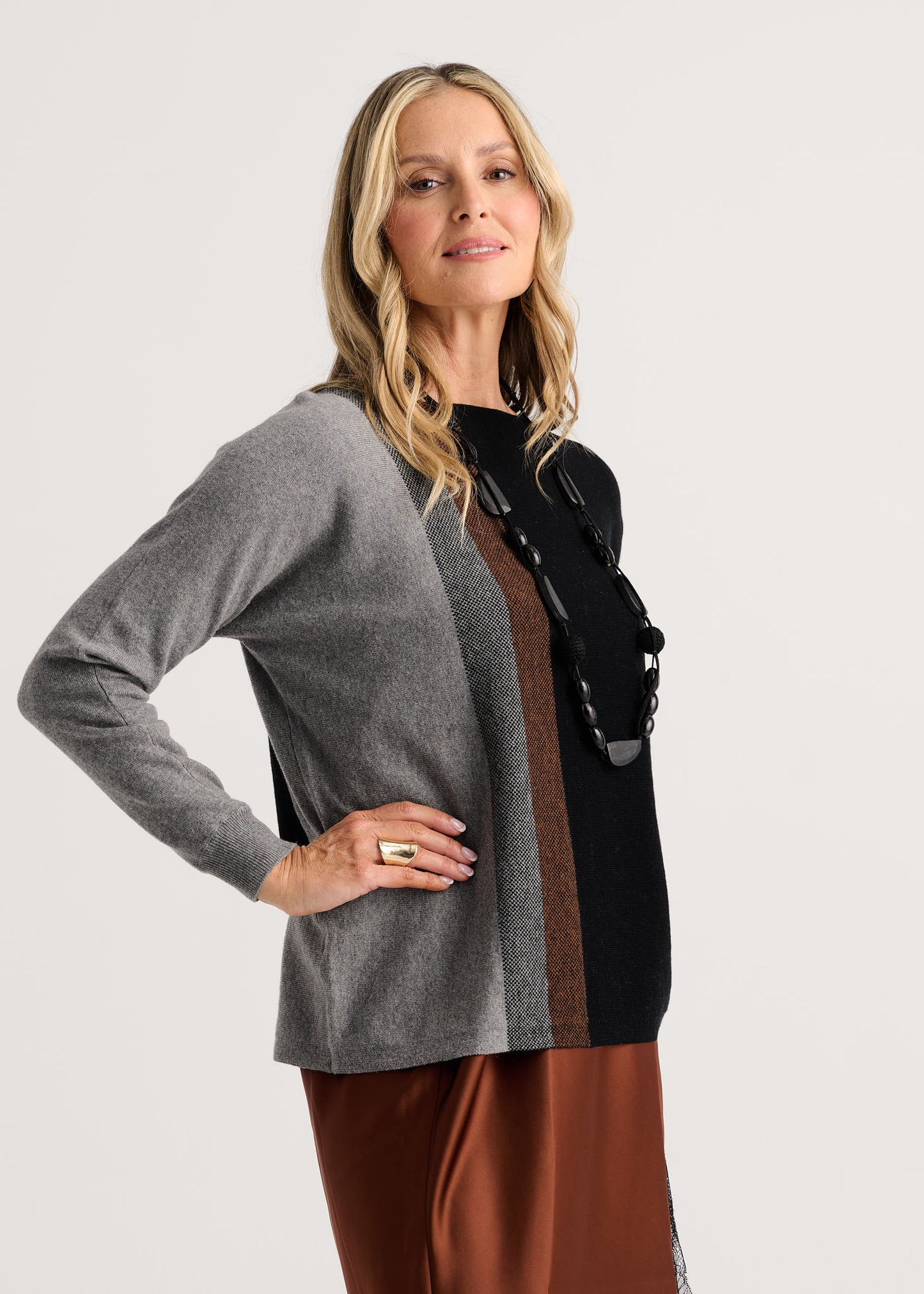 Vertical Line Sweater by Zaket and Plover
