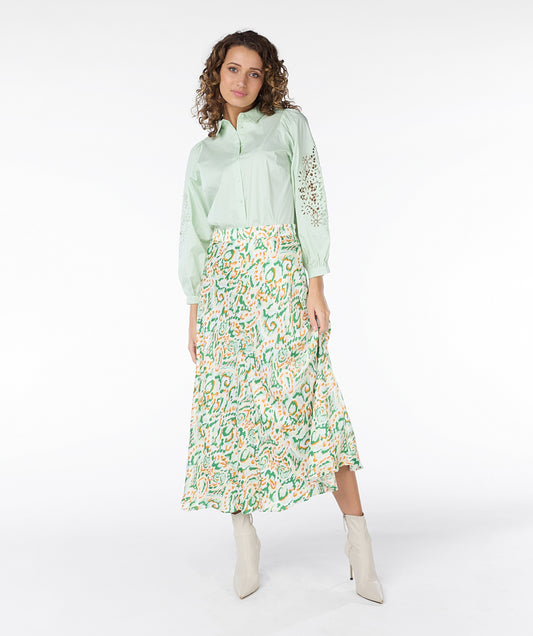 Pastel Ethnic Print Skirt by Esqualo