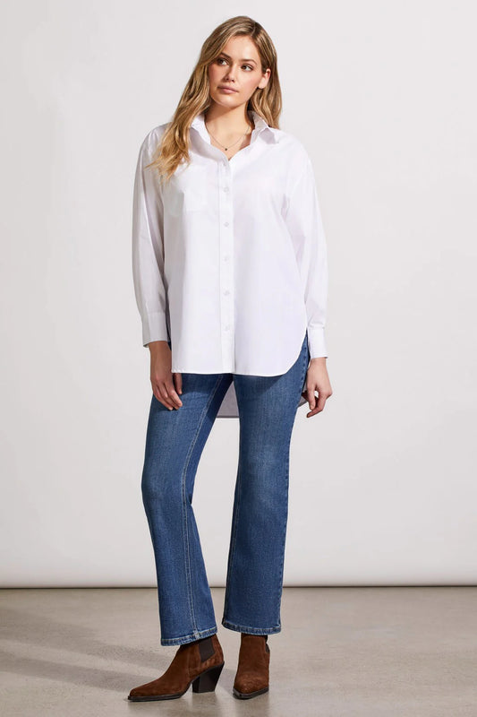 Loose Fit Shirt in White by Tribal