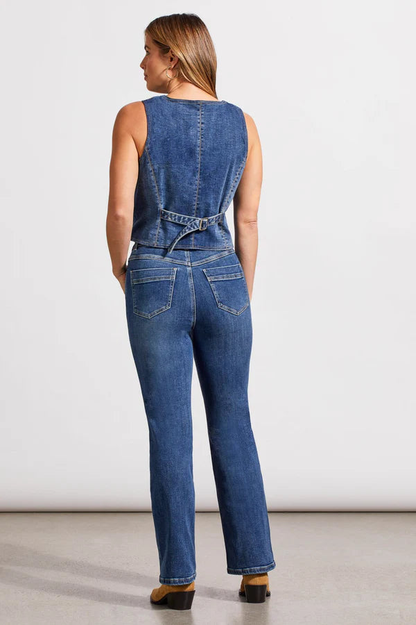 Denim Vest in Soft Indigo by Tribal