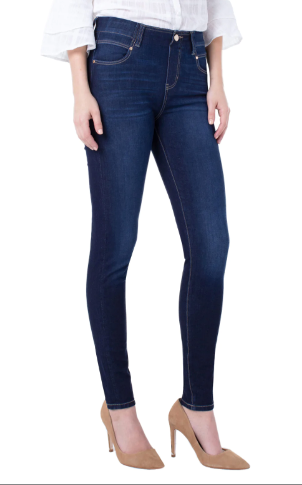 Gia Glider Ankle Skinny in Payette Dark by Liverpool